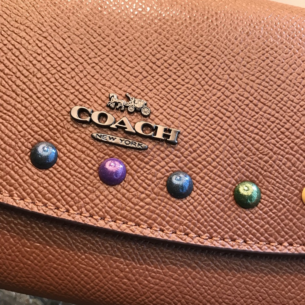 โ๏ธSOLDโ๏ธAuthentic Coach coated canvas slim wallet - Picture 8 of 8